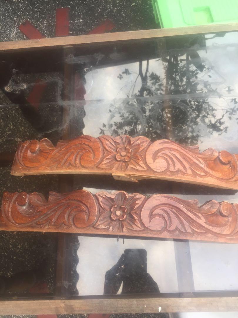 Antique Narra Sculpt 50's accent (Category: Vintage Collectibles) located in Quezon City. Submitted by basyangbargain (Listing ID 1080305149, Image 3). Description: 2 pieces solid narra sculpt for accent and wood projects. Detailed and intricate.