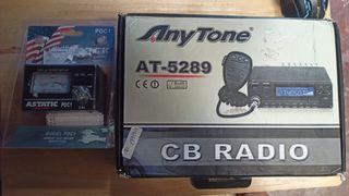 Anytone AT 5289 CB Radio with Astatic SWR Meter
