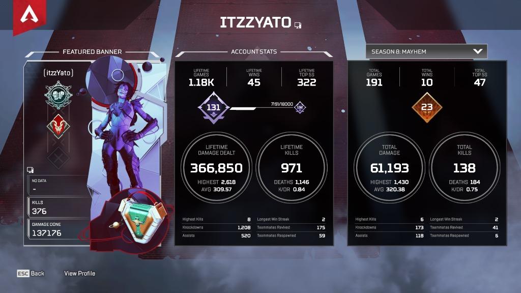 Apex Legends Account For Sale Video Gaming Video Games On Carousell
