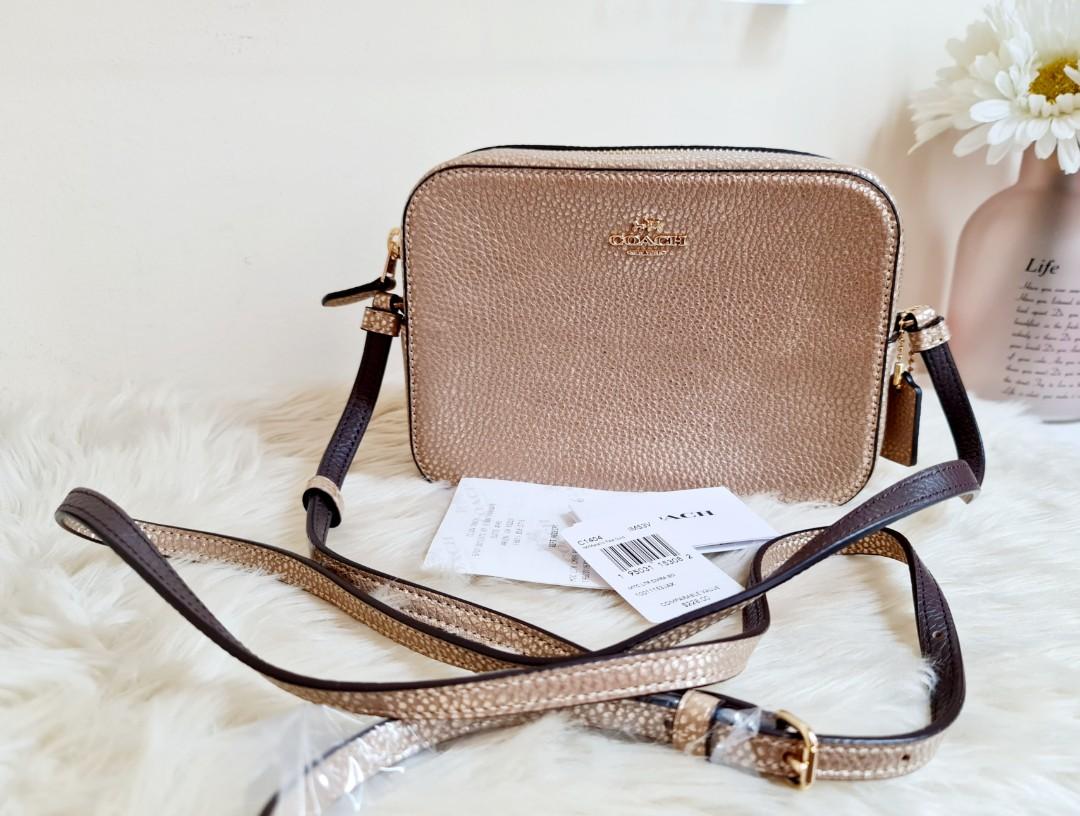 Coach camera bag metallic online