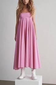 Ava Pink Poplin Midi Dress
