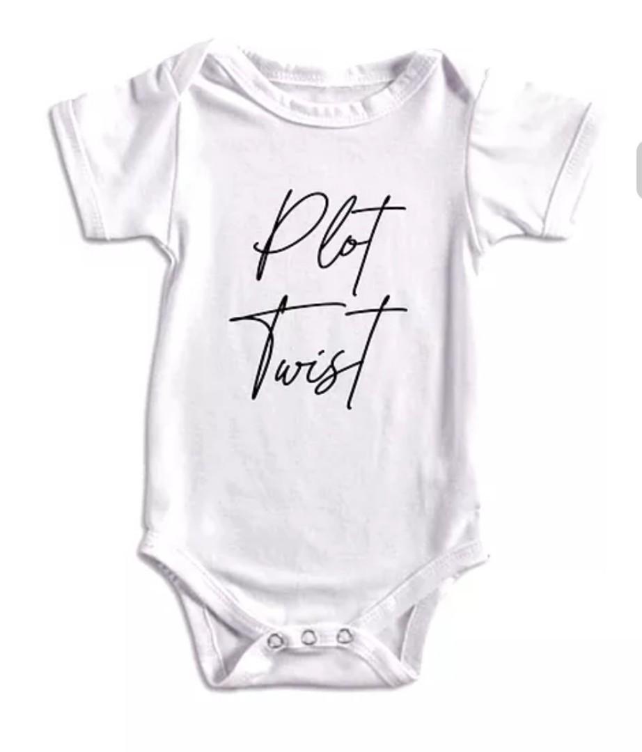 Baby Onesie Pregnancy Announcement Plot Twist Babies Kids Babies Kids Fashion On Carousell