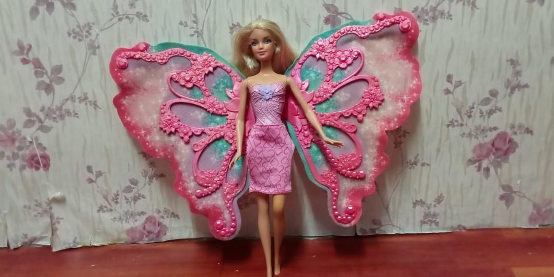 BARBIE Flower n Flutter Fairy Doll with Butterfly Wings