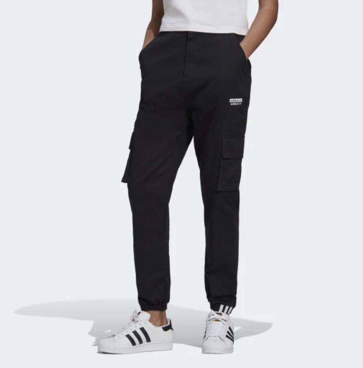 Adidas originals ryv top cargo pant in black