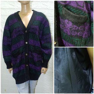 Cardigan Rajut tebal lapis furing