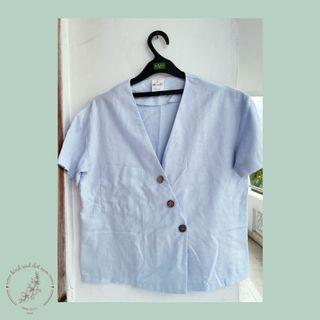 Kemeja Biru Casual