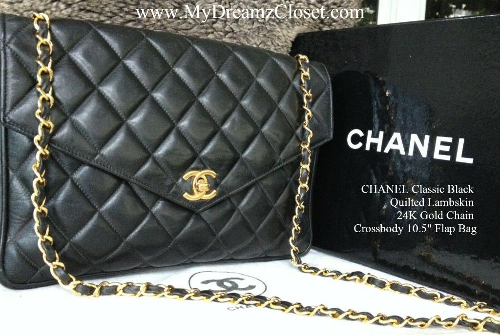 Chanel black bag with gold chain price store