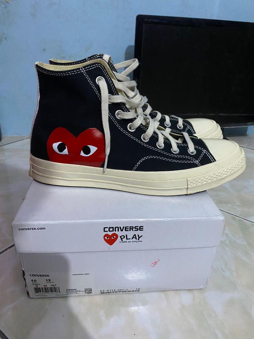 Converse Chuck Taylor All Star 70s Hi Comme des Garcons PLAY Black