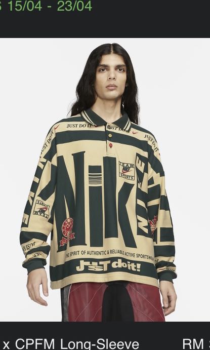 CPFM X NIKE LONG SLEEVE POLO, Men's 