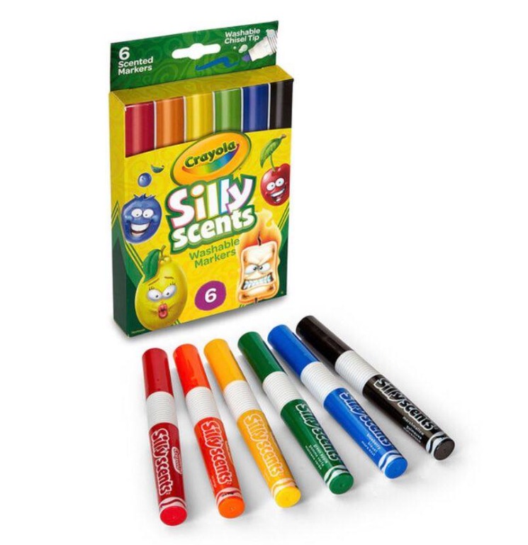 Crayola Super Tips Washable Markers 100 Count plus Silly Scents