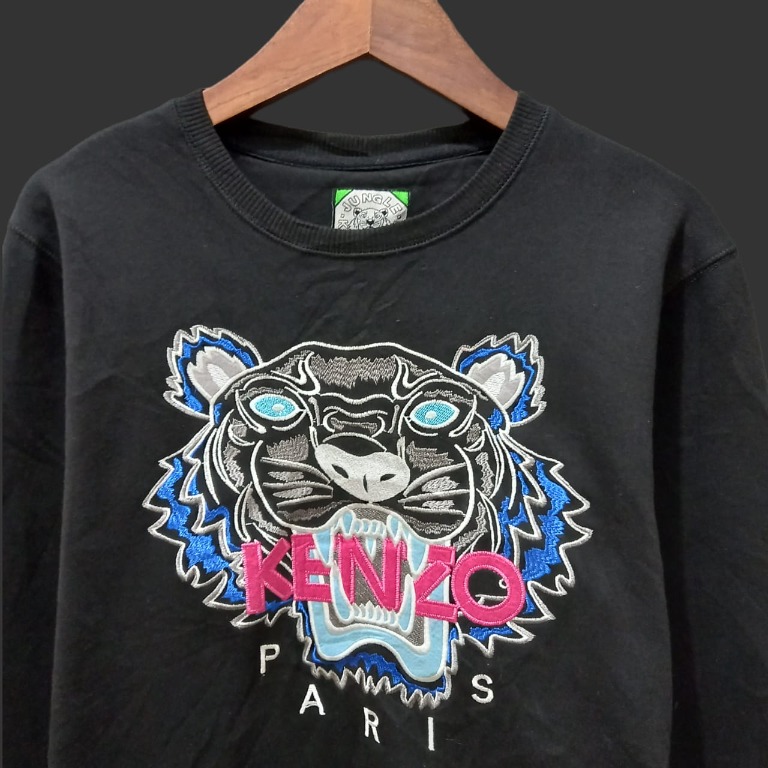 Crewneck Kenzo Second Branded, Fesyen Pria, Pakaian , Atasan di Carousell