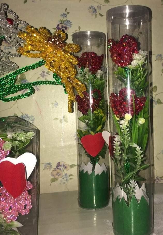 Crystal Beads Flower (per piece/price start) (Category: Handmade Craft) located in Manila. Submitted by cleviticus (Listing ID 1080272000, Image 2). Description: Crystal Beads Flower handcrafted. You can order per piece or more or gift set w/plastic pack container. Price start at P 160.00/pc. P 295.00- P380.00/ Gift Set of 3pcs with plastic box. Pls chat your order..