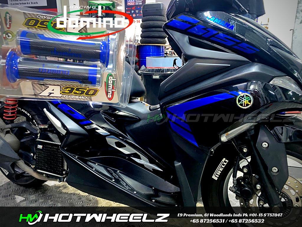 Revêtements De Poignée Tourisme Anthracite/vert Perforés