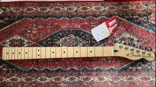 Fender Deluxe Tele NECK + LOCKING TUNERS Telecaster 12" 6105 Maple.