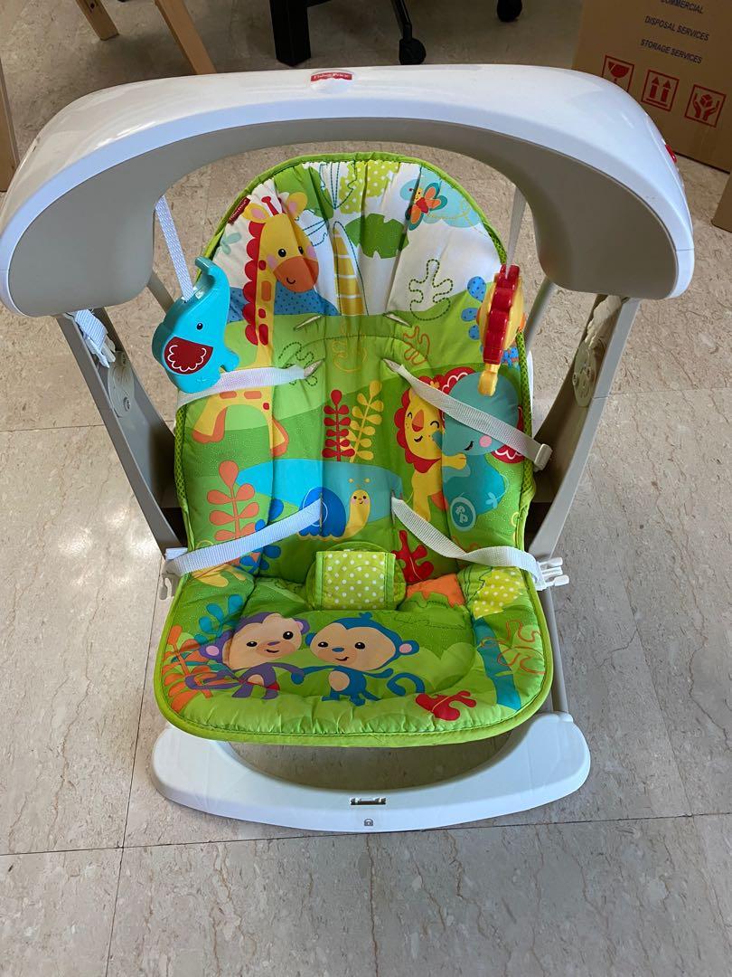 Rainforest Fisher Price baby electric rocker / Auto baby swing, Babies