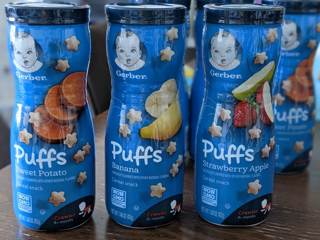 Gerber baby snack puffs, Food & Drinks, Packaged & Instant Food on
