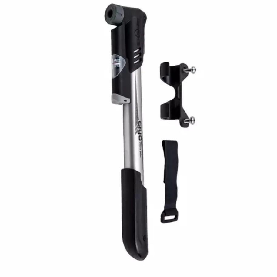 Giyo Bicycle Clever Aluminium Pump with Pressure Gauge Portable Air