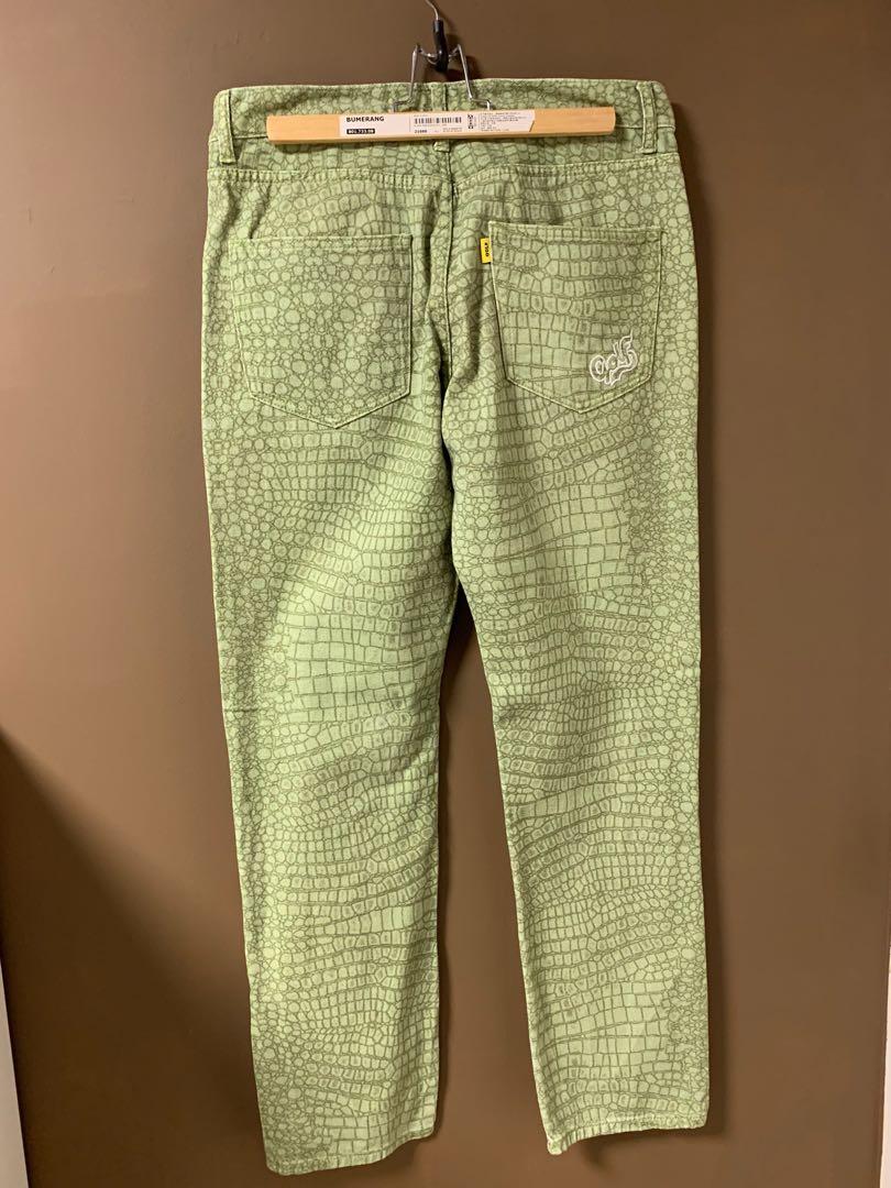 WTT WTS Golf Wang Green Alligator Denim Pant 32 Men s Fashion