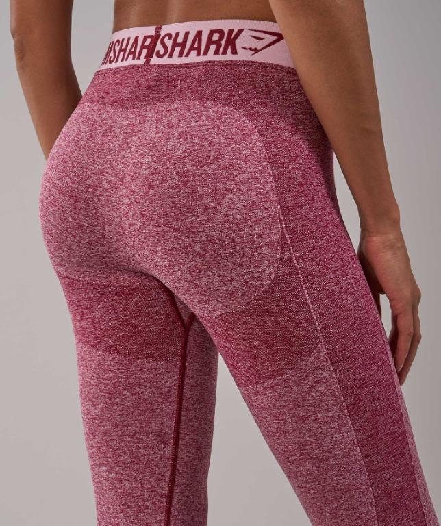 Gymshark Flex High Waisted Leggings Women's XS Beet Marl/chalk Pink