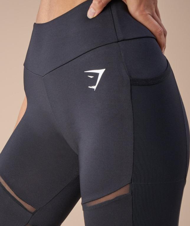 Gymshark Simply Mesh Leggings Black S Women s Fashion