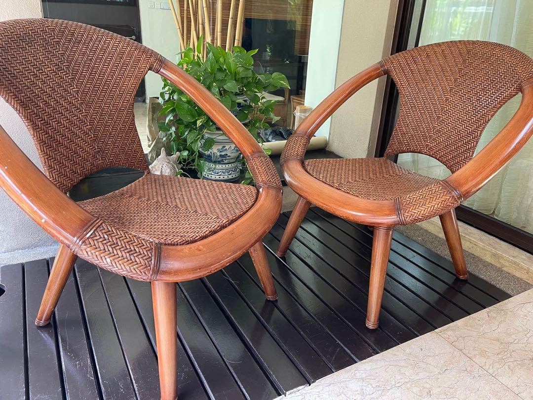 Hand woven designer rattan chairs Furniture Home Living