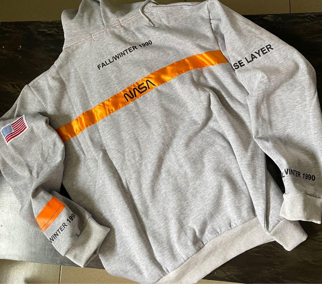 Heron Preston NASA Hoodie Jacket Men s Fashion Coats Jackets and Outerwear on Carousell