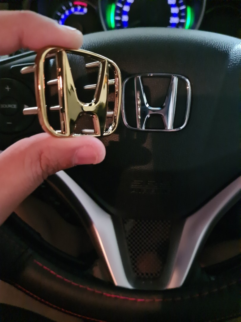 Honda Steering Wheel Emblem, Car Accessories, Accessories on Carousell