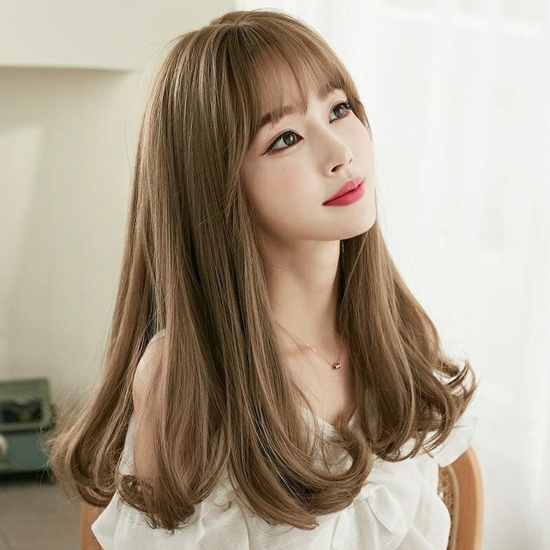 In stock women korean thickness hair long wig pretty look natural with free hair  net, Women's Fashion, Watches & Accessories, Hair Accessories on Carousell