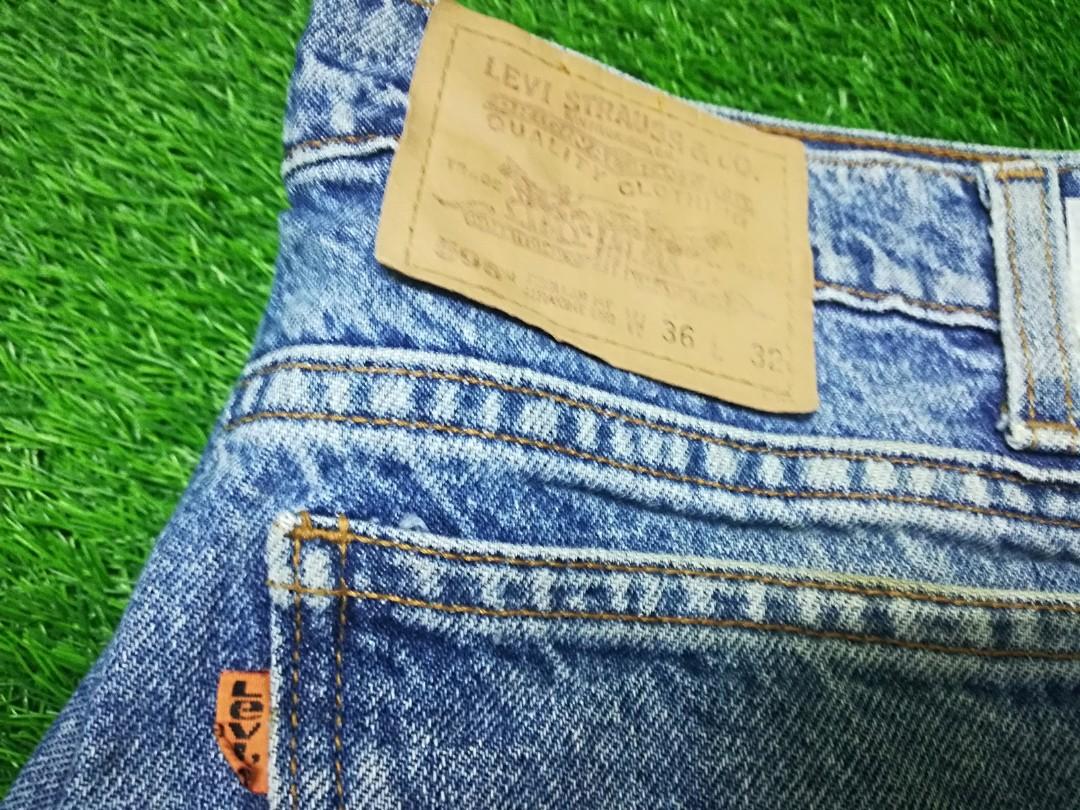 Levis 505 orange tab, Men's Fashion, Bottoms, Jeans on Carousell