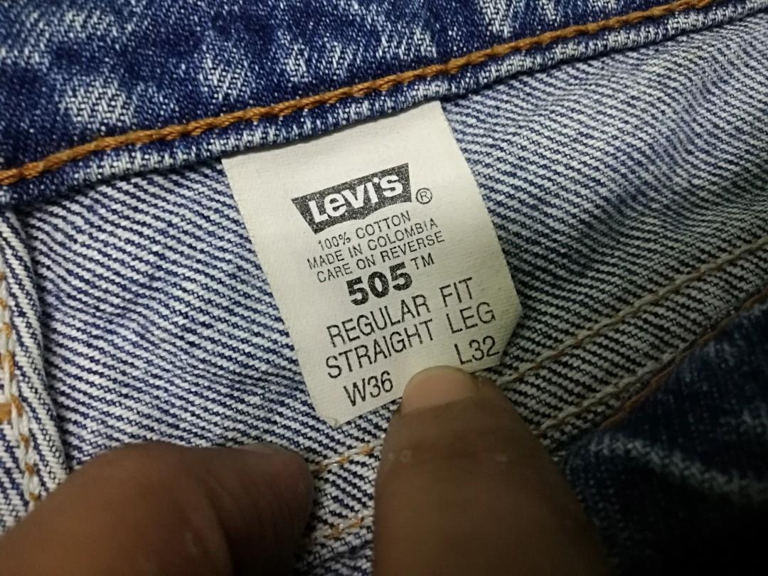 Levis 505 orange tab, Men's Fashion, Bottoms, Jeans on Carousell