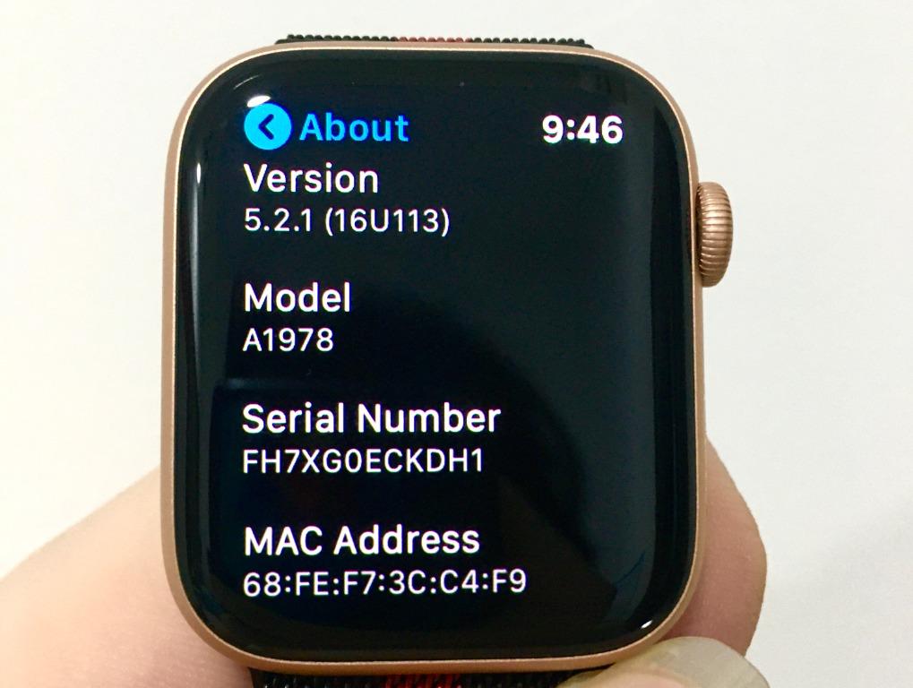 Apple watch sales a1978 specs