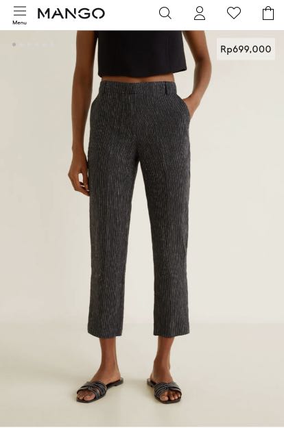 Mango Linen suit trousers, Fesyen 