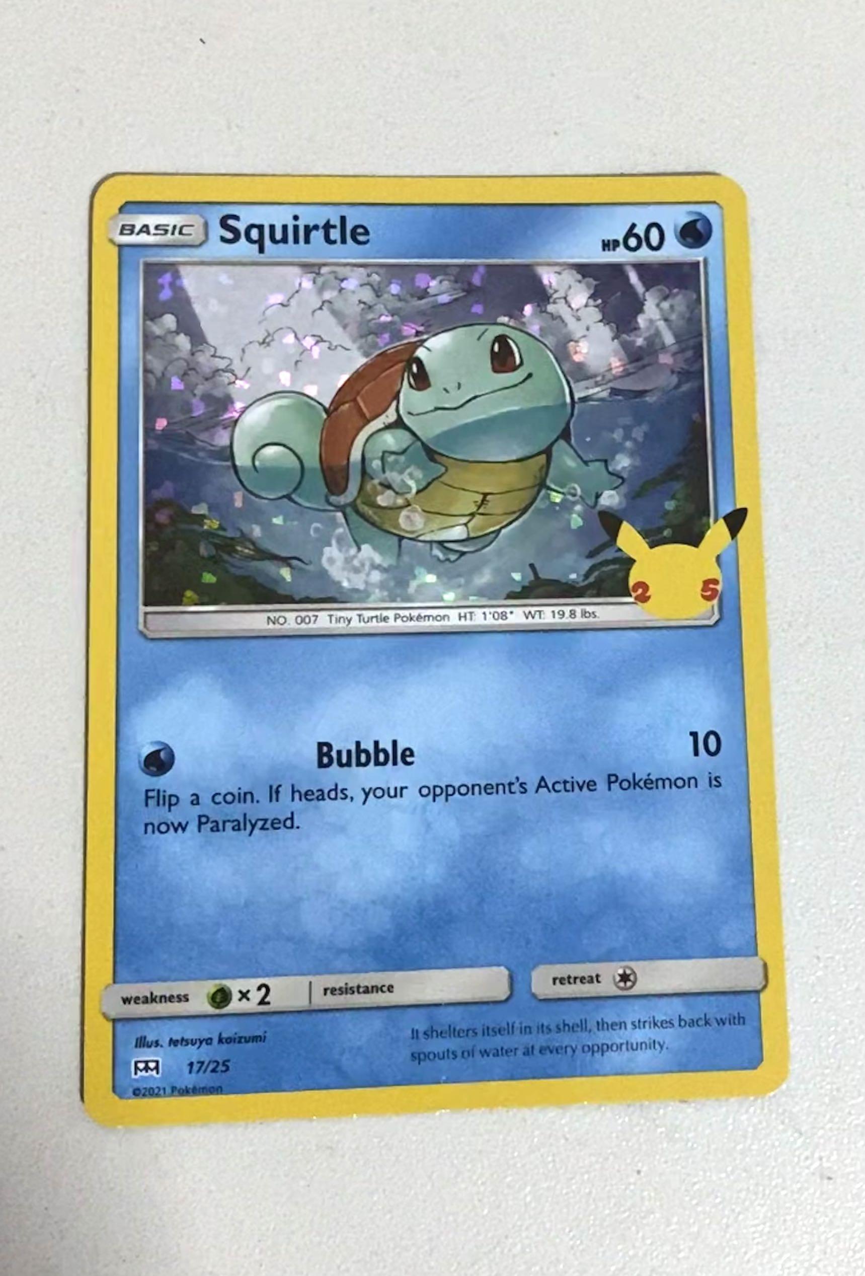 Charmander and Squirtle nonholo Mcdonalds pokemon 2021 set of 3 cards Bulbasaur