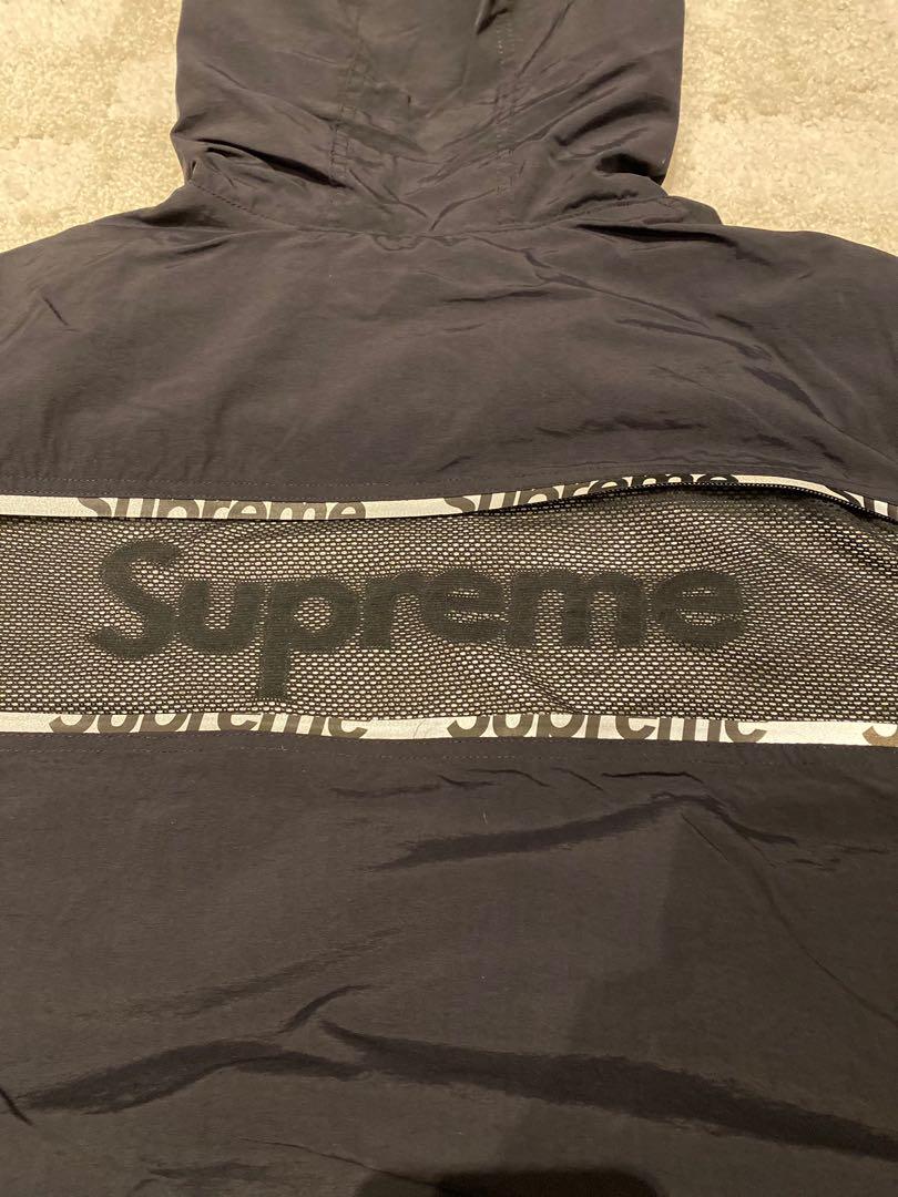 Supreme Reflective Zip Hooded Jacket 黒 L villa-cesare.com