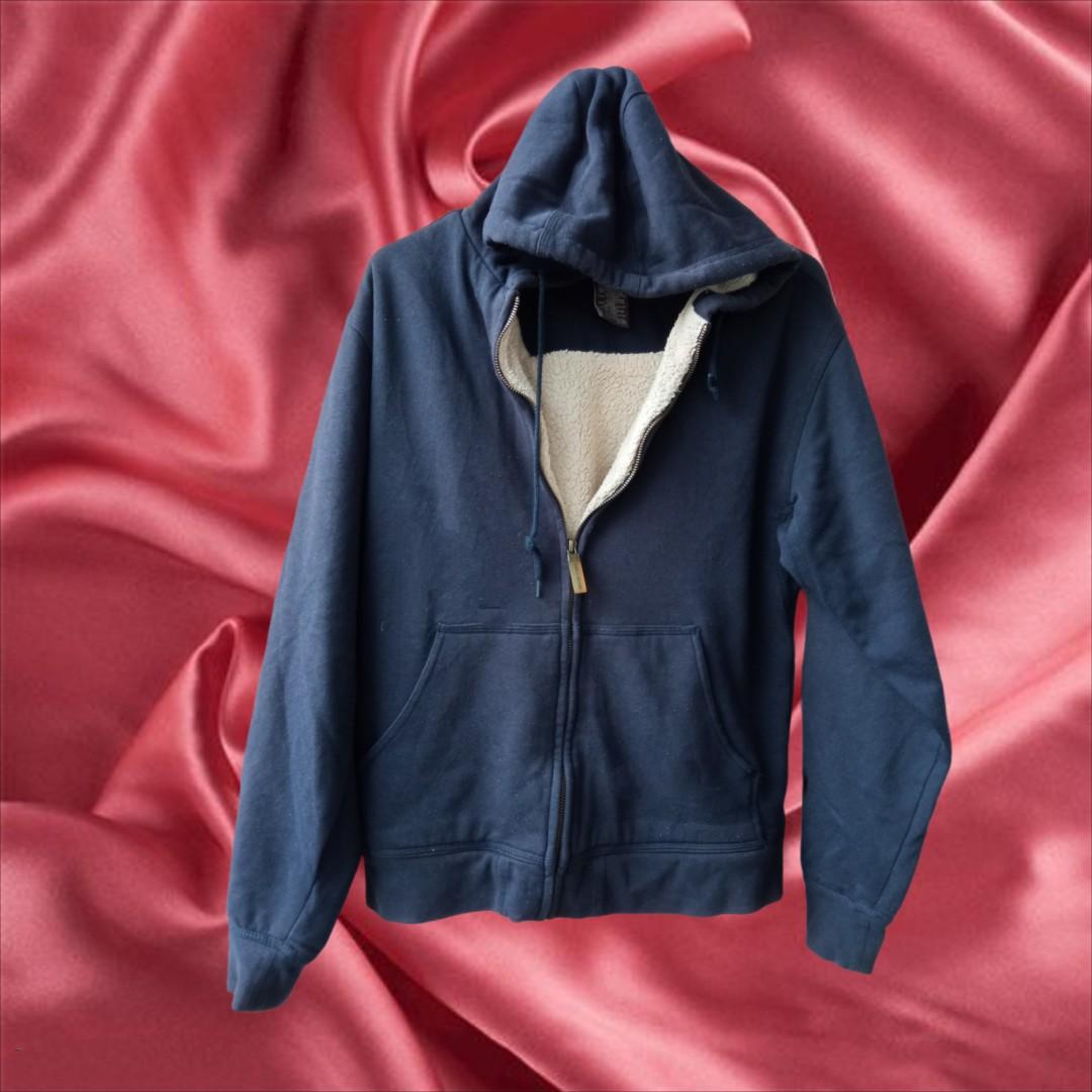 Moose Creek Men s Carbon Creek Hoodie With Berber Sherpa Lining X Large Navy