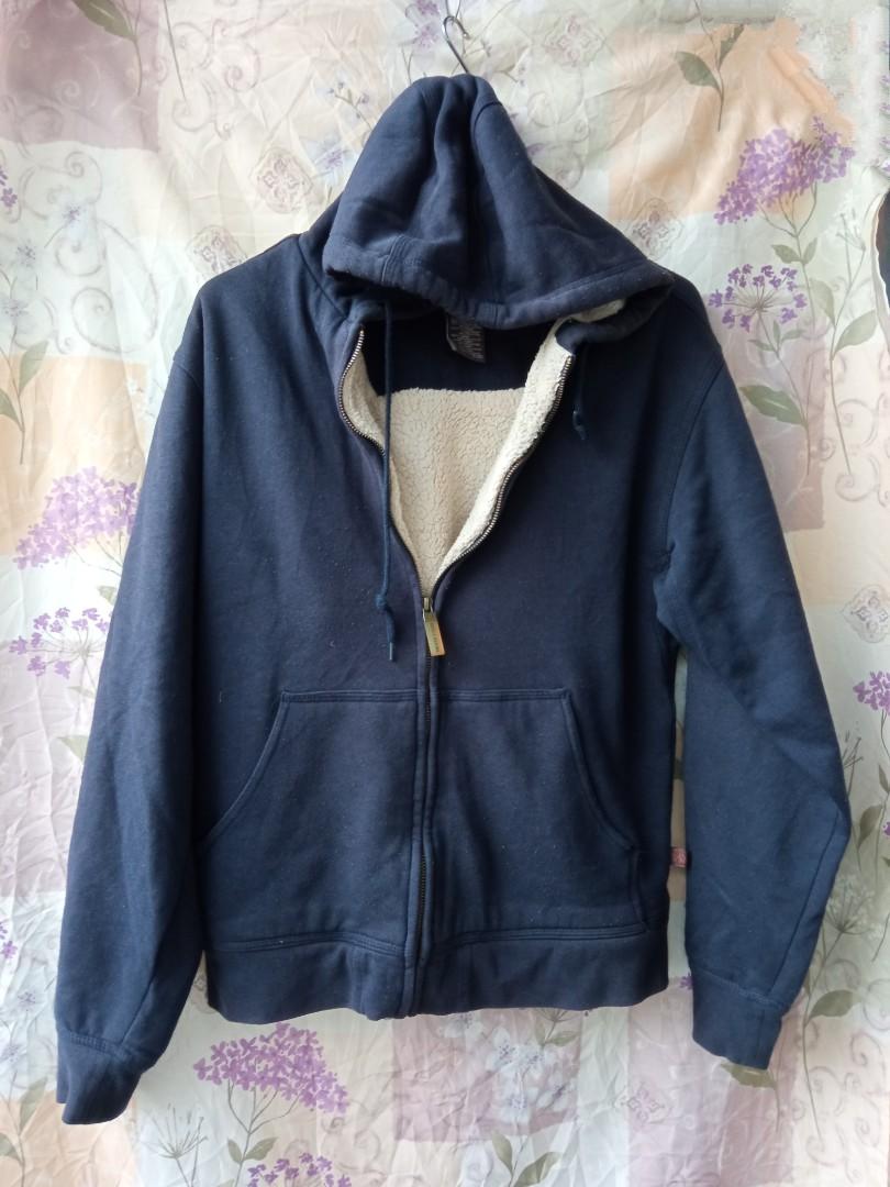 Moose Creek Men s Carbon Creek Hoodie With Berber Sherpa Lining X Large Navy