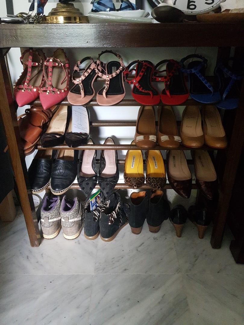 Moving sale Vintage shoe rack shelf storage Furniture Home Living Furniture Shelves Cabinets Racks on Carousell