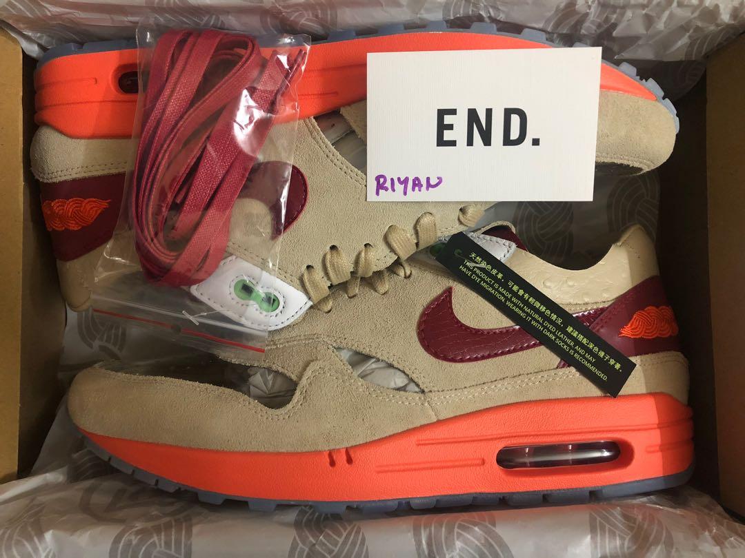Nike Air Max 1 X Clot KISS OF DEATH 2021, Men's Fashion, Footwear, Sneakers  on Carousell