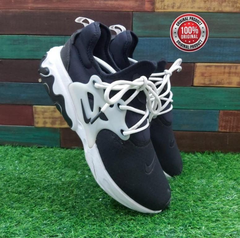 Nike react presto mens black and white Clearance