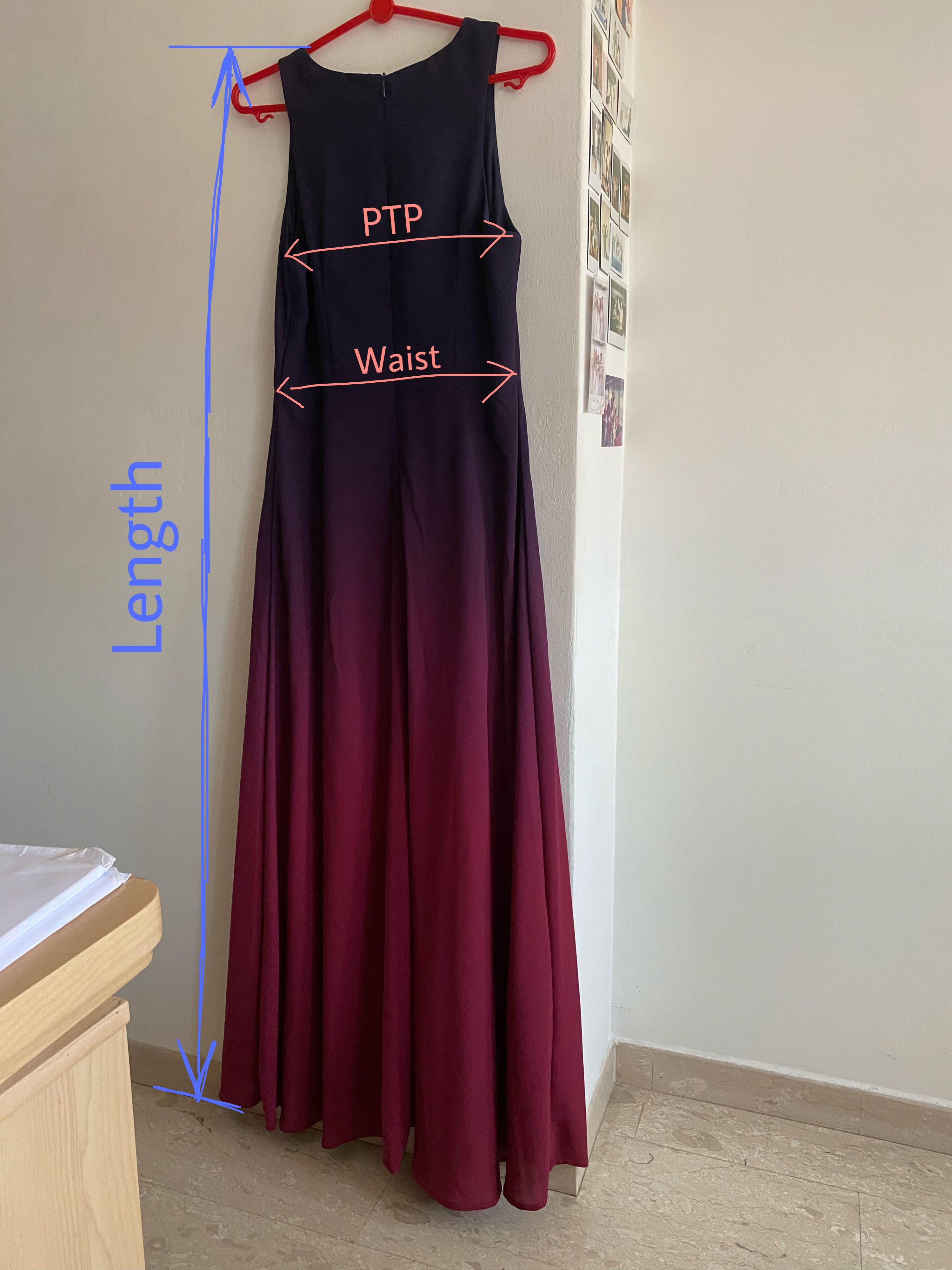 Red and clearance purple dresses