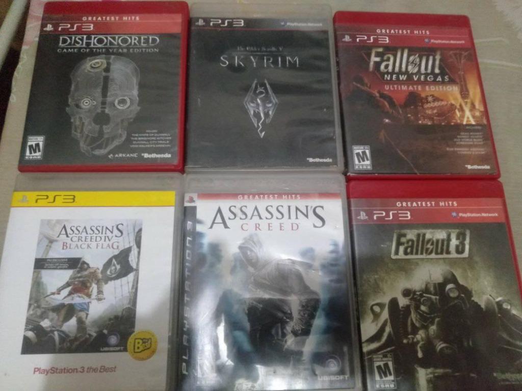 Ps3 Games Fallout 3 Fallout New Vegas Assassin S Creed Assassin S Creed 4 Skyrim Dishonored Video Gaming Video Games Playstation On Carousell