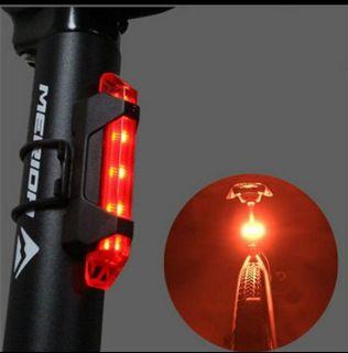 Rechargeable Bicycle / Bike LED Front Rear (red) Light