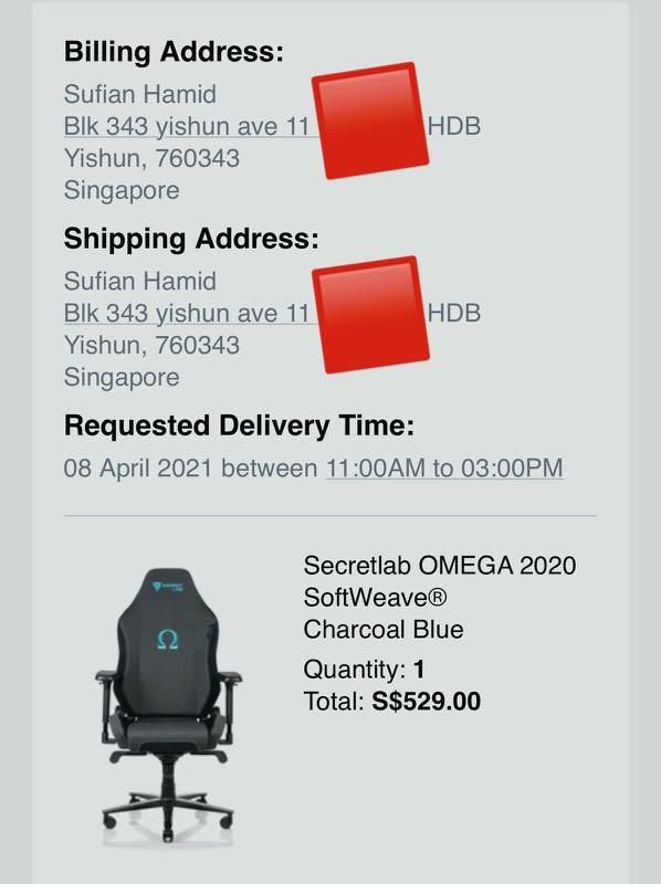 Secretlab OMEGA SoftWeave Fabric Charcoal Blue Furniture Home Living Furniture Chairs on Carousell