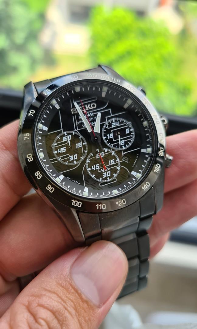 Seiko Solar Chronograph Men s Fashion Watches Accessories Watches on Carousell