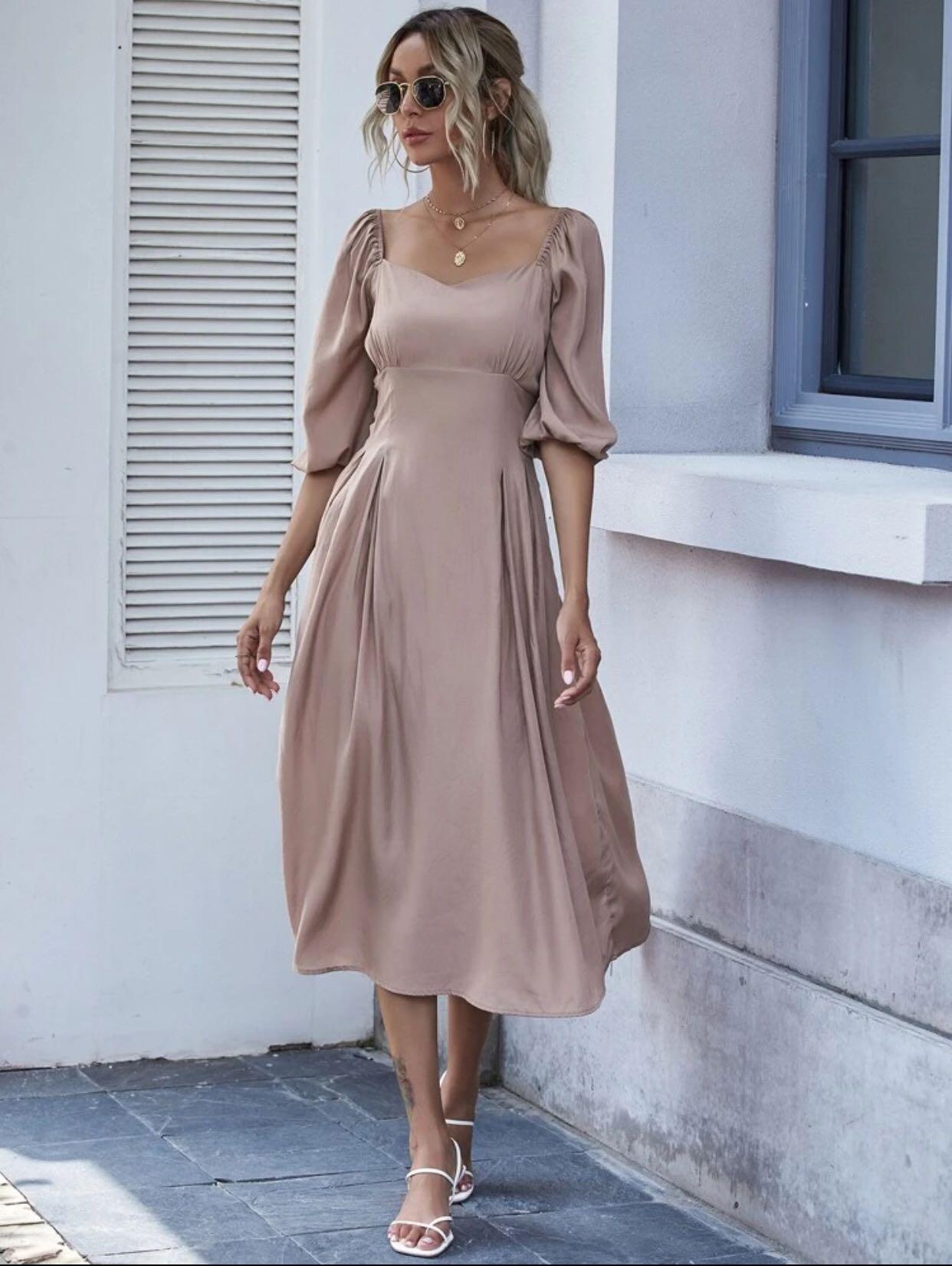 shein nude dresses
