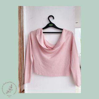 Soft Pink Sabrina Top (atasan sabrina)