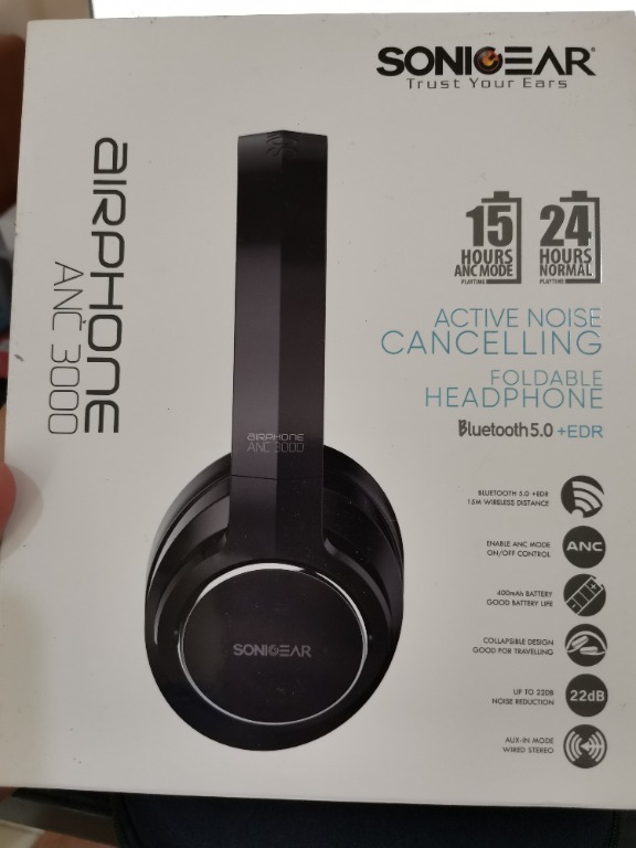 SonicGear ANC 3000 Active Noise Cancelling Headphone