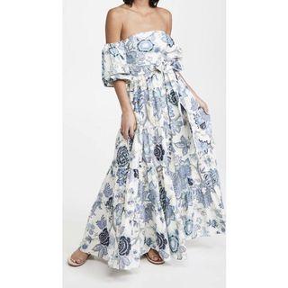 Spencer Blue-White Maxi Dress