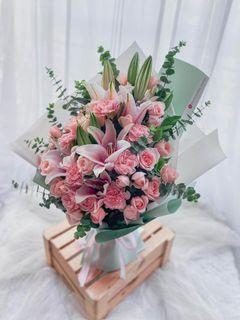 Stargazer carnation Flower bouquet delivery 💐