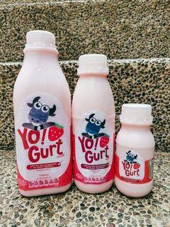 Strawberry yogurt milk (1L, 500 ml, 200 ml)